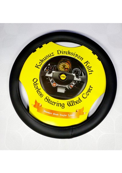 Geçmeli Deri Direksiyon Kılıfı