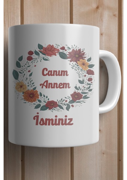 Yılbaşı Hediyesi Kişiye Özel Annem Baskılı Kupa Bardak fiyatları