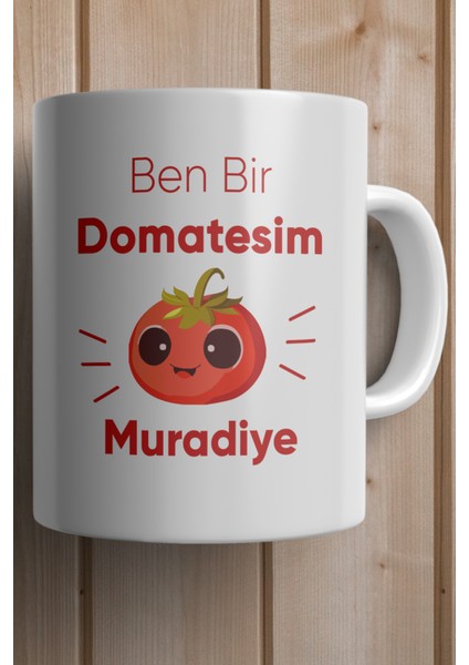 Yılbaşı Hediyesi Kişiye Özel Domates Baskılı Kupa Bardak fiyatları