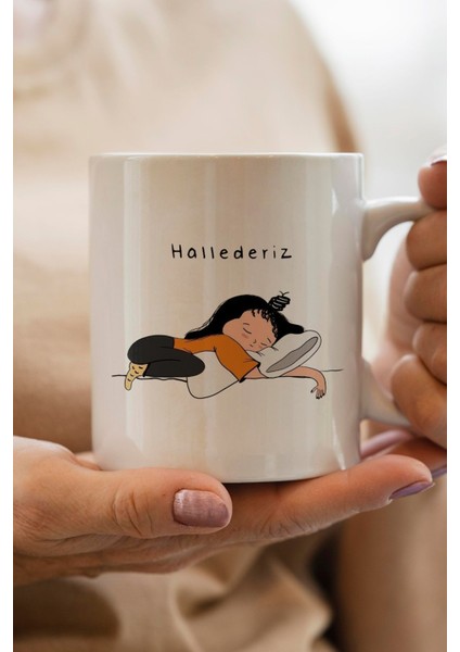 Hallederiz Kişiye Özel Baskılı Kupa Bardak