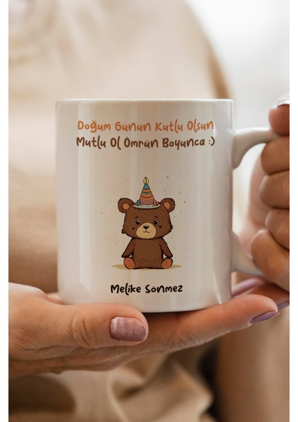 Yılbaşı Hediyesi Kişiye Özel Doğum Günü Baskılı Kupa Bardak