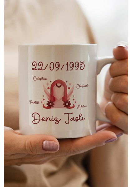 Başak Burcu Yılbaşı Hediyesi Kişiye Özel Kupa Bardak