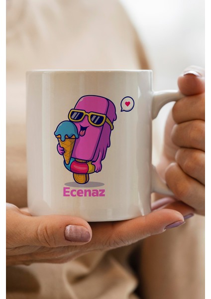 Dondurma Yılbaşı Hediyesi Kişiye Özel Kupa Bardak