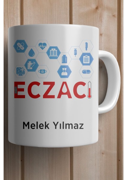 Yılbaşı Hediyesi Kişiye Özel Eczacı Temalı Kupa Bardak fiyatları