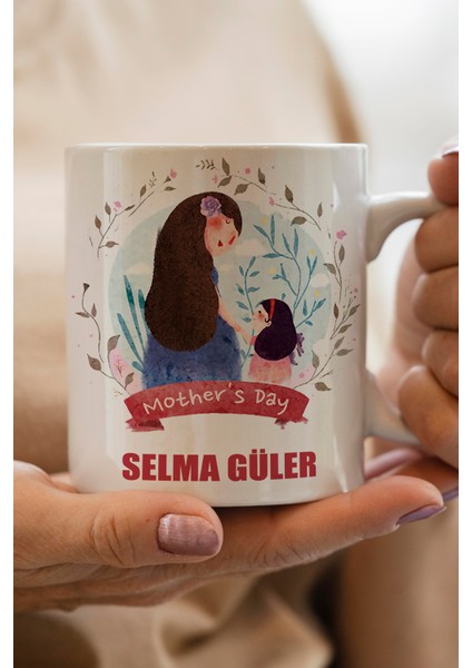 Yılbaşı Hediyesi Kişiye Özel Anneler Günü Baskılı Kupa Bardak