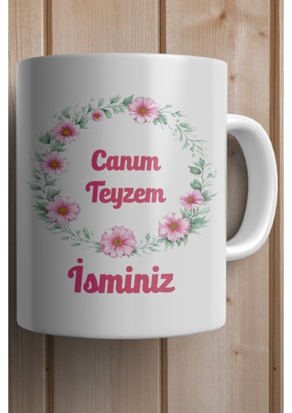 Yılbaşı Hediyesi Kişiye Özel Teyzem Baskılı Kupa Bardak fiyatları