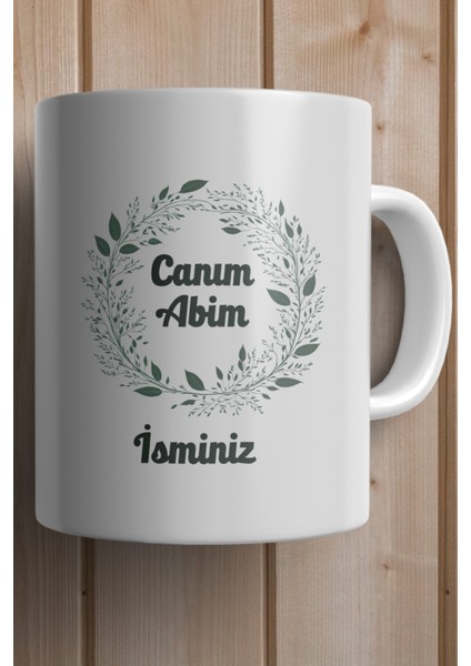 Yılbaşı Hediyesi Kişiye Özel Abim Baskılı Kupa Bardak fiyatları