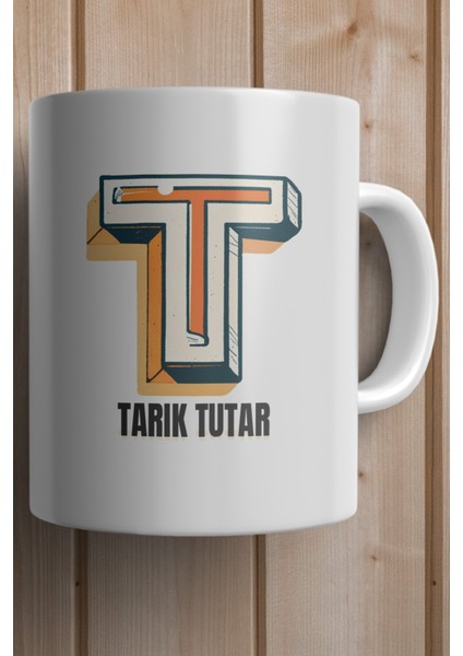 Yılbaşı Hediyesi Kişiye Özel T Harfi Baskılı Kupa Bardak fiyatları