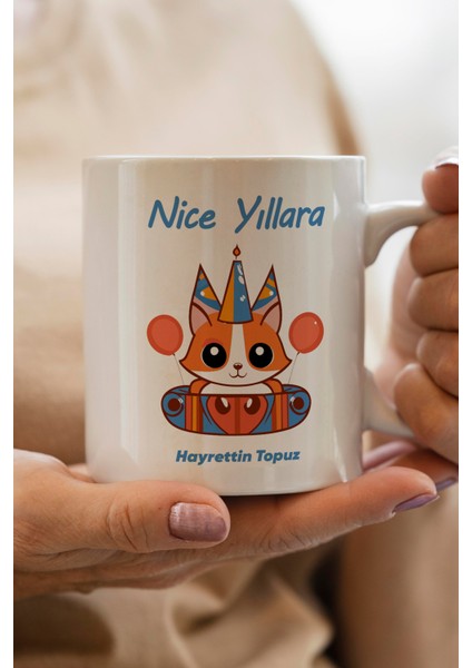 Yılbaşı Hediyesi Kişiye Özel Doğum Günü Baskılı Kupa Bardak