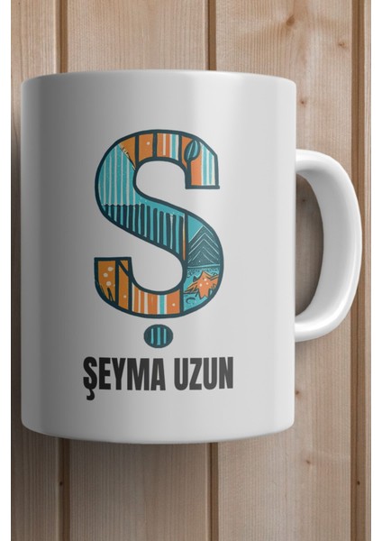 Yılbaşı Hediyesi Kişiye Özel Ş Harfi Baskılı Kupa Bardak fiyatları