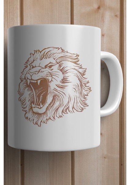 Aslan Figürlü Kişiye Özel Baskılı Kupa Bardak fiyatları