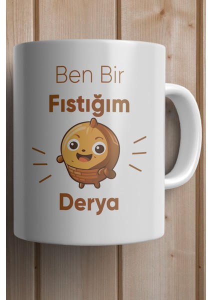 Yılbaşı Hediyesi Kişiye Özel Fıstık Baskılı Kupa Bardak fiyatları