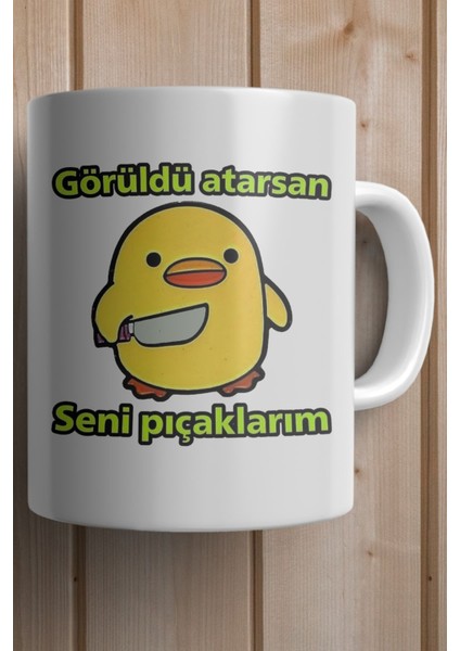 Görüldü Atarsan Seni Pıçaklarım Kişiye Özel Baskılı Kupa Bardak fiyatları