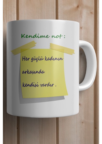Kendime Not Kişiye Özel Baskılı Kupa Bardak fiyatları