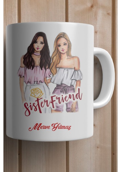 Yılbaşı Hediyesi Kişiye Özel Arkadaş Temalı Kupa Bardak fiyatları