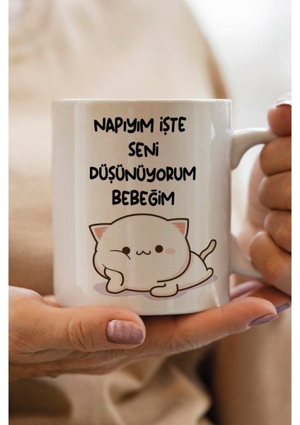 Sevgililer Günü Hediyesi Kişiye Özel Mood Baskılı Kupa Bardak