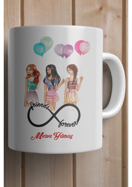 Yılbaşı Hediyesi Kişiye Özel Arkadaş Temalı Kupa Bardak fiyatları