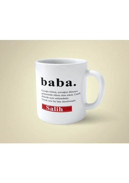 Babalar Günü Temalı Yılbaşı Hediyesi Kişiye Özel Kupa Bardak