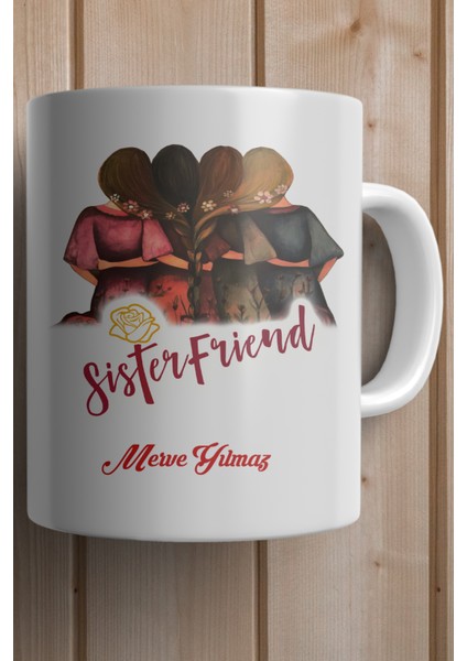 Yılbaşı Hediyesi Kişiye Özel Arkadaş Temalı Kupa Bardak fiyatları