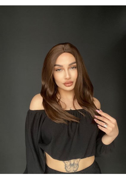 Hareketli Kesim Ortaboy Medikal Fiber Peruk Sıcak Kahve fiyatları