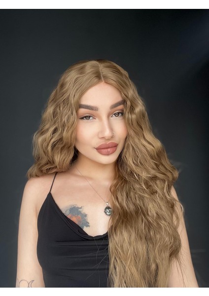 Wag Dalgalı Medikal Üst Kısmı Cilt Görünümlü Medikal Peruk Rus Kumralı fiyatları