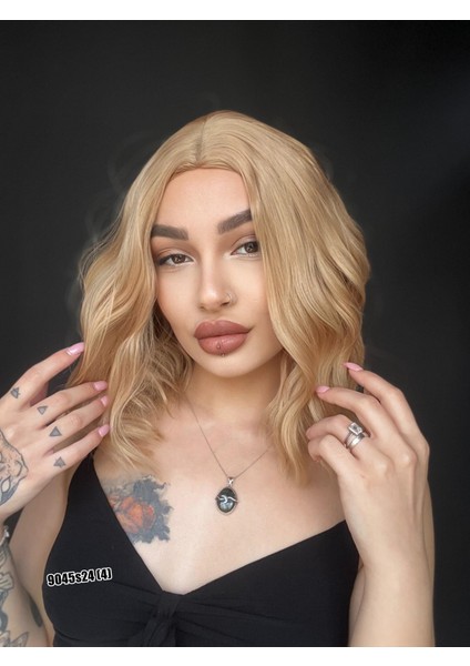 Bob Kesim Dalgalı Tepe Cilt Deri Görünümlü Medikal Peruk Perçemsiz Balköpüğü modelleri