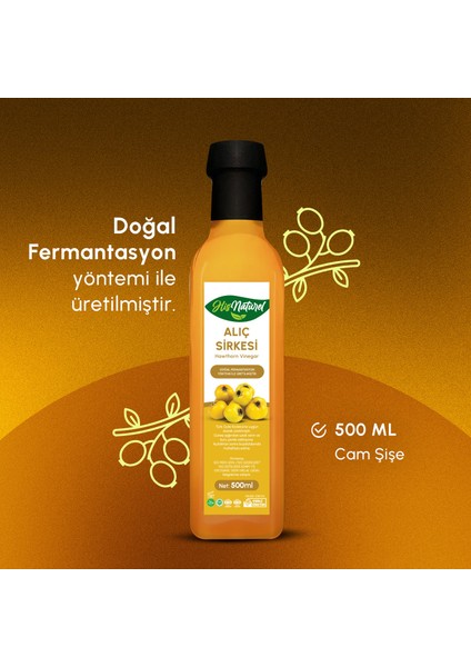 Organik Yıllanmış Alıç Sirkesi Doğal Fermantasyon 500 ml fiyatları