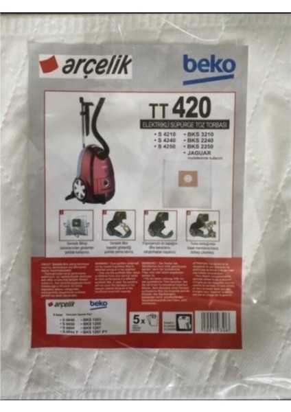 Arçelikbeko TT420 S 4240 Toz Torbası (5ADET)