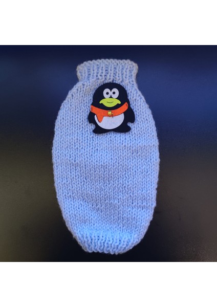 Pengu Gerçek El Örmesi Kedi Köpek Kazağı