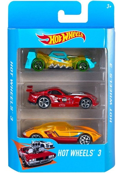 K5904 Hot Wheels 3'lü Araba Seti