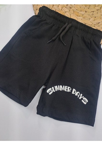 Erkek Çocuk Şort Tişort Ikili Takım Kaplumbağa Baskı Detaylı modelleri