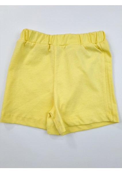 Erkek Çocuk Şort Tişort Ikili Takım Kırmızı ve Sarı Renk Seçenekleri Lion Baskı Detaylı modelleri