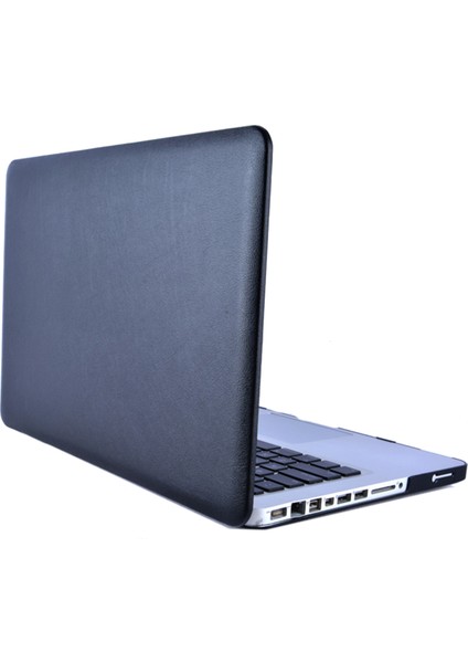 MacBook Pro 16 Inç (2019) (A2141) SIYAH İçin Tek Taraflı Pu Deri Kaplamalı Pc Kapak Kılıfı (Yurt Dışından)