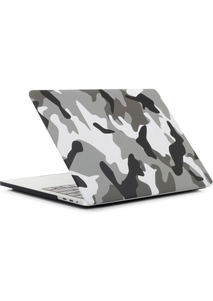 Desenli Sert Koruyucu Kılıf MacBook Pro 13 Inç 2016 A1706/A1708/A1989/A2159/A2251/A2289/A2338 KAMUFLAJ Desen/ (Yurt Dışından)