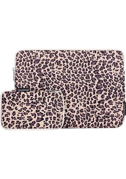 Leopar Desenli Dizüstü Bilgisayar Kılıfı Ultra Ince Bilgisayar Çantası Küçük Çantalı-Sarı/12-Inç Dizüstü Bilgisayar Için (Yurt Dışından)