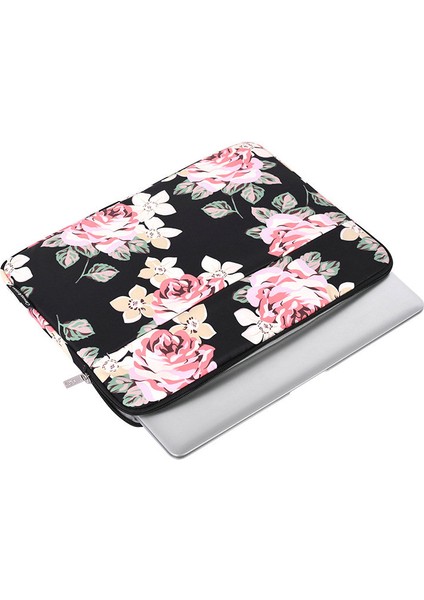 12-Inç Dizüstü Bilgisayarlar Için Taşınabilir Taşıma Çantası Gül Desenli Baskılı Saklama Çantası Dış Kılıflı Çizilmeye Dayanıklı Kol Çantası-Mavi (Yurt Dışından) fiyatları