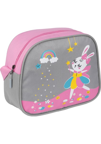 1340 Kız Çocuk Beslenmeli Ilk Okul Çantası Tavşan ve Filamingo Desenli modelleri