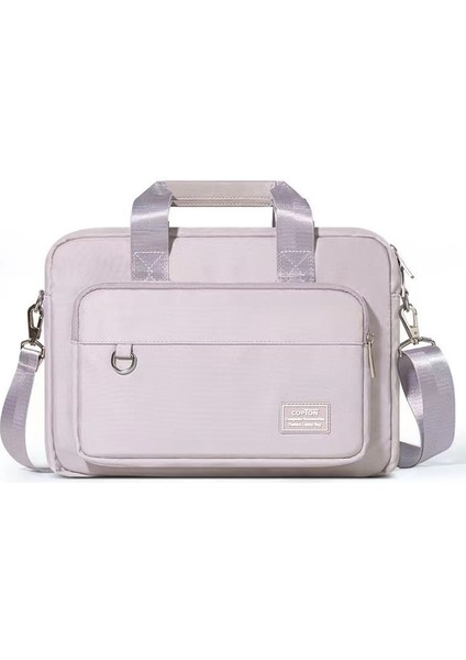 15.6-Inç Dizüstü Bilgisayar Çantası Çanta Seyahat Iş Dizüstü Bilgisayar Çantası Omuz Çantası Crossbody Çanta-Pembe (Yurt Dışından)