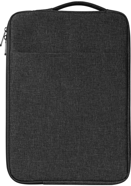 14-15.4 Inç Dikey Laptop Çantası Yumuşak Astarlı Notebook Çantası-Siyah (Yurt Dışından)