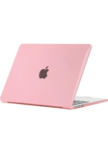 MacBook Air 13 Inç (2022) A2681/(2024) A3113 M3 Sert Pc Laptop Kılıfı Çizilmez Dizüstü Bilgisayar Kılıfı Koruyucu Kapak-Pembe (Yurt Dışından)