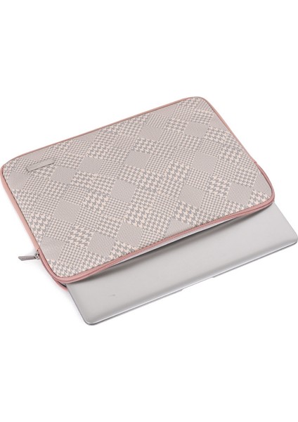 Balıksırtı Desen Fermuarlı Dizüstü Bilgisayar Kol Çantası Dizüstü Bilgisayar Koruyucu Kapak Küçük Çanta-Gri Kenar/12 Inç Dizüstü Bilgisayar Için (Yurt Dışından) fiyatları