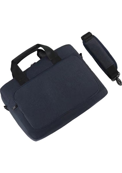15.6 Inç Dizüstü Bilgisayar Saklama Çantası Seyahat Dostu Oxford Kumaş + Polyester Çanta Dizüstü Bilgisayar Omuz Çantası-Mavi (Yurt Dışından)