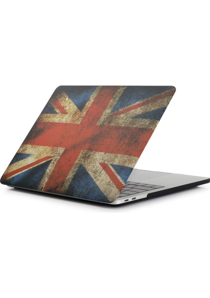 MacBook Air 13.3 Inç Retina Ekran A2337 M1 (2020)/AIR 13.3 Inç Retina Ekran A2179 (2020)/AIR 13.3 Inç (2019) (2018) A1932-THE Union Jack Için Desenli Sert Kapak Kılıf (Yurt Dışından)