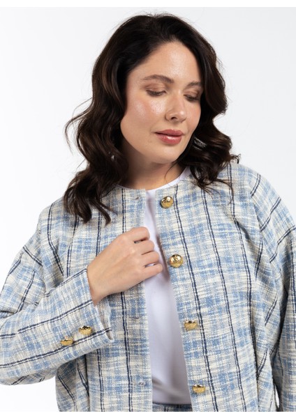 Rahat Mavi Kadın Ceket Nıle modelleri