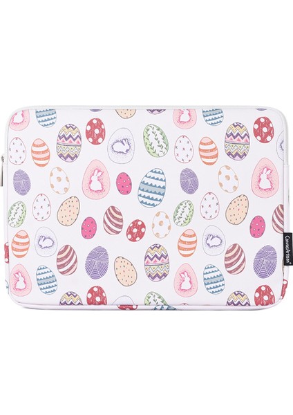 13 Inç Dizüstü Bilgisayar Kılıfı Için Paskalya Tavşanı ve Yumurta Desenli Laptop Çantası Fermuarlı Kılıf (Yurt Dışından)