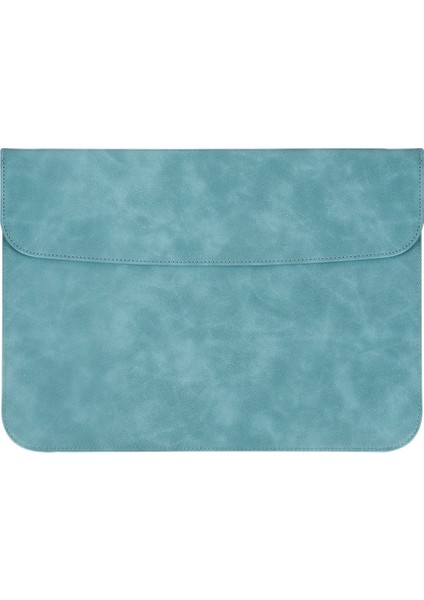 13.3 Inç Dizüstü Bilgisayar Kılıfı Çizilmez Pu Deri Ultra Ince Dizüstü Bilgisayar Kılıfı Taşıma Çantası Pürüzsüz Mouse Pad-Gök Mavisi (Yurt Dışından)