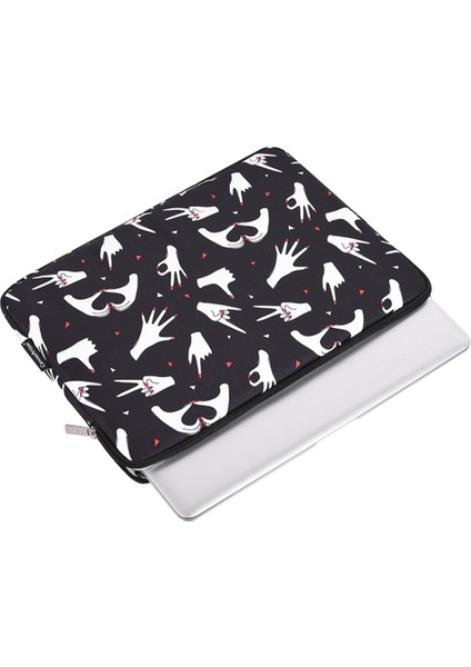 14 Inç Dizüstü Bilgisayarlar Için Şık Parmak Desenli Baskılı Kol Çantası Tam Koruma Taşınabilir Taşıma Çantası Dizüstü Bilgisayar Çantası (Yurt Dışından) fiyatları