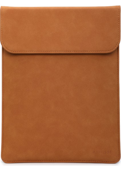 Mat Dizüstü Koruyucu Çanta Manyetik Kapaklı Dizüstü Bilgisayar Kılıfı MacBook Lenovo Hp 13.3-14 Inç Dizüstü Bilgisayar-Kahverengi (Yurt Dışından)