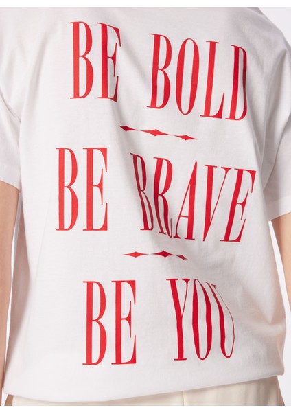 Beyaz Kadın Bisiklet Yaka Basic T-Shirt F4SL-TST0358 indirimleri