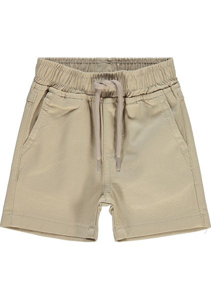 Erkek Bebek Şort 6-18 Ay Bej